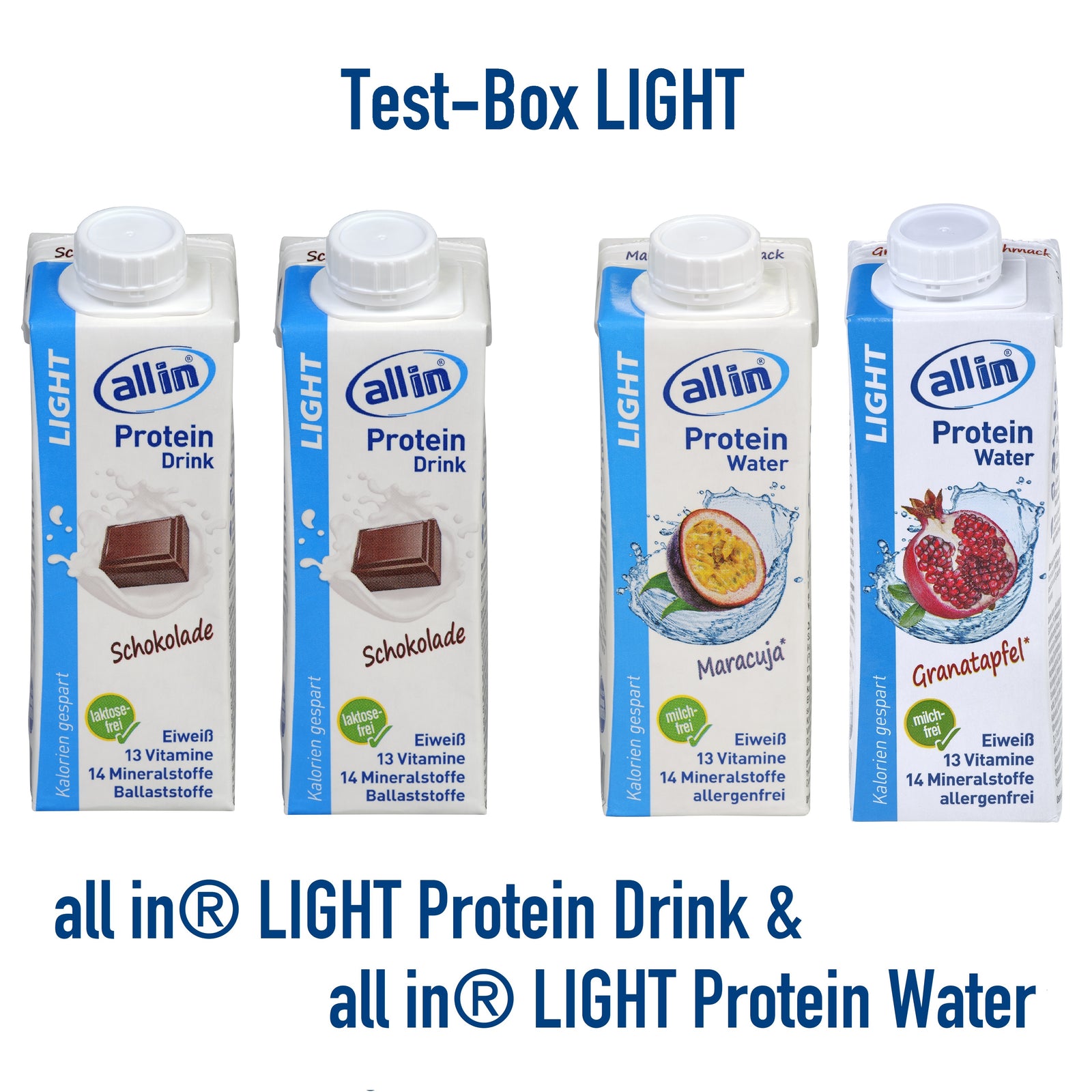all in® LIGHT Test-Box (4 x 250 ml)