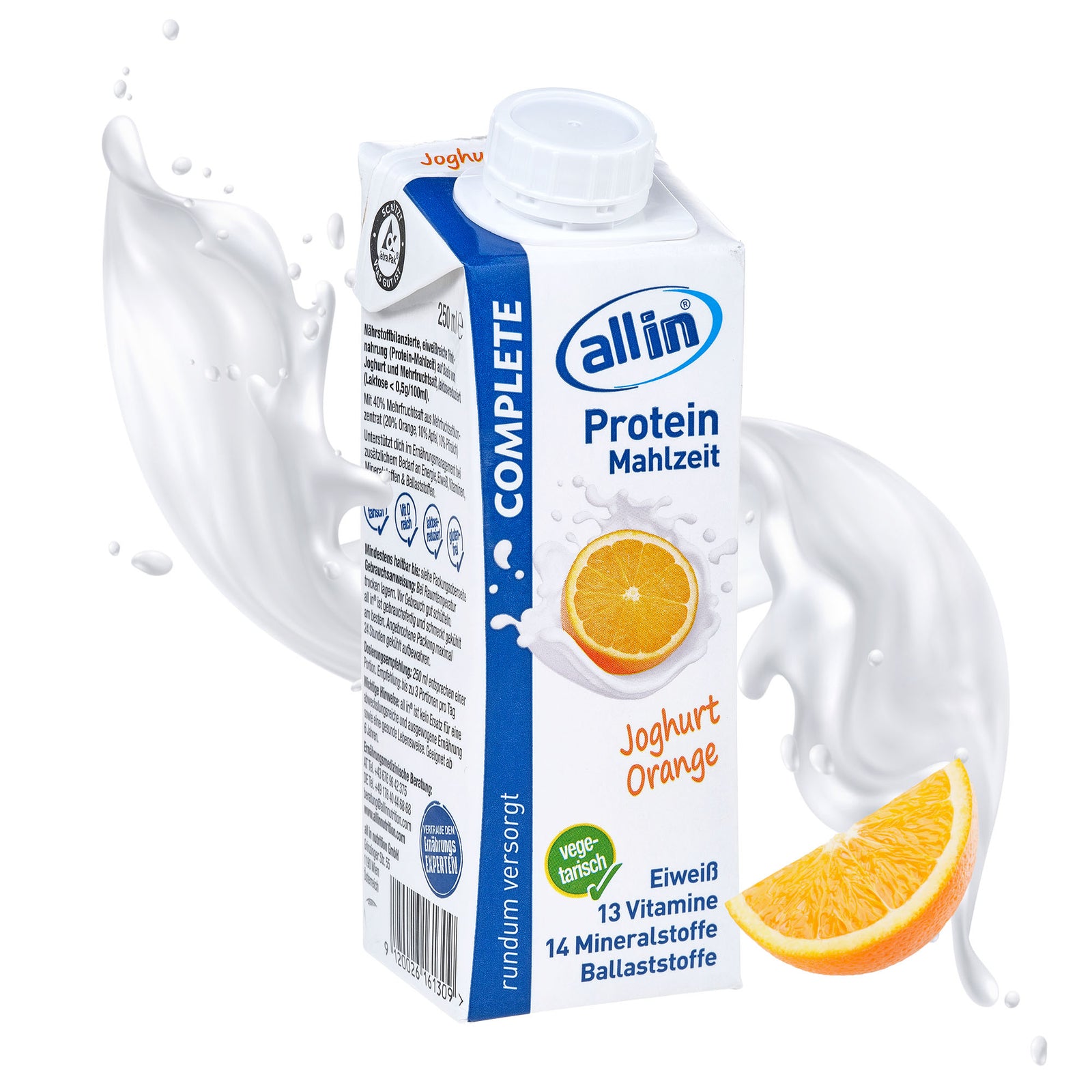 all in® COMPLETE Joghurt Orange (14 x 250 ml)