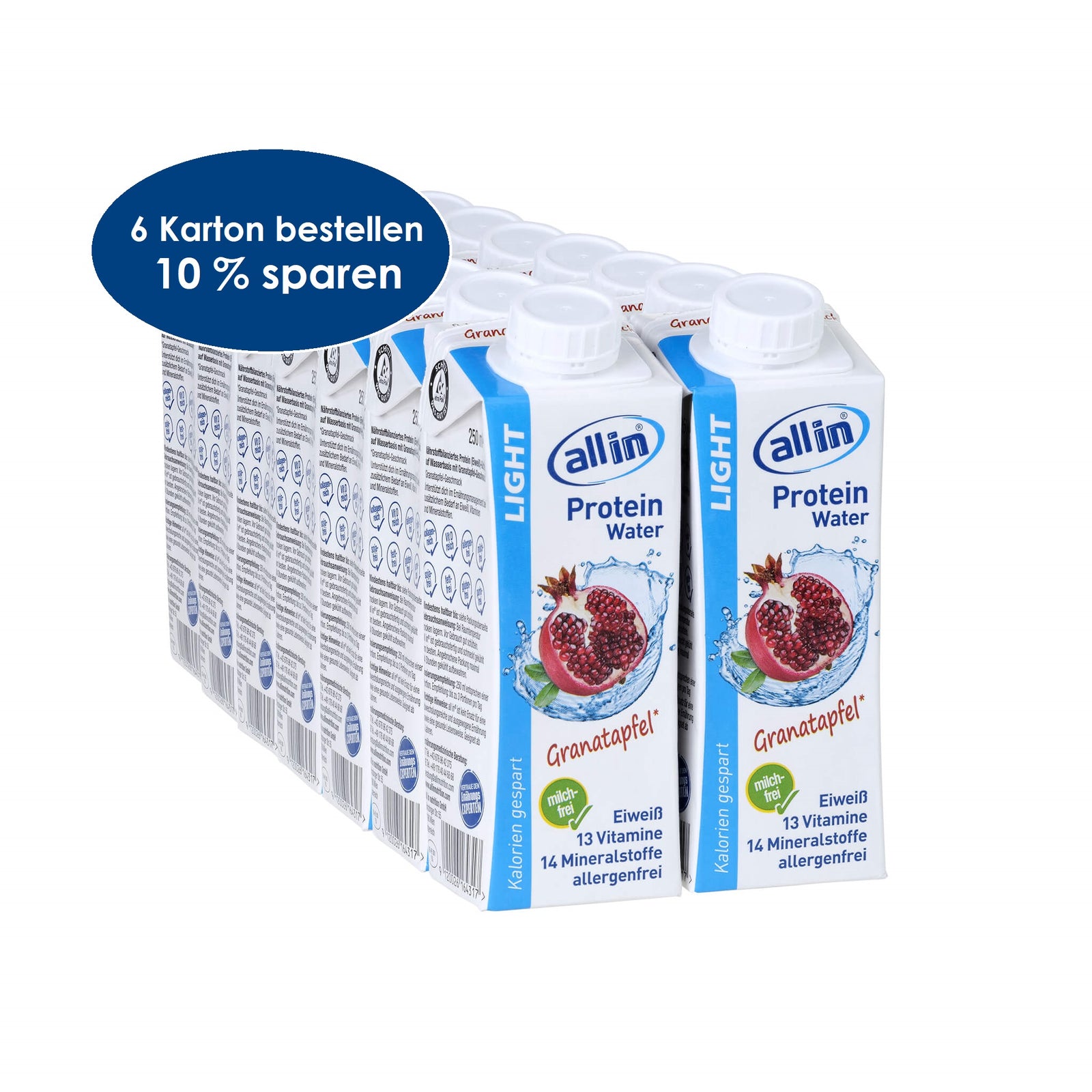 all in® LIGHT Granatapfel (14 x 250 ml)