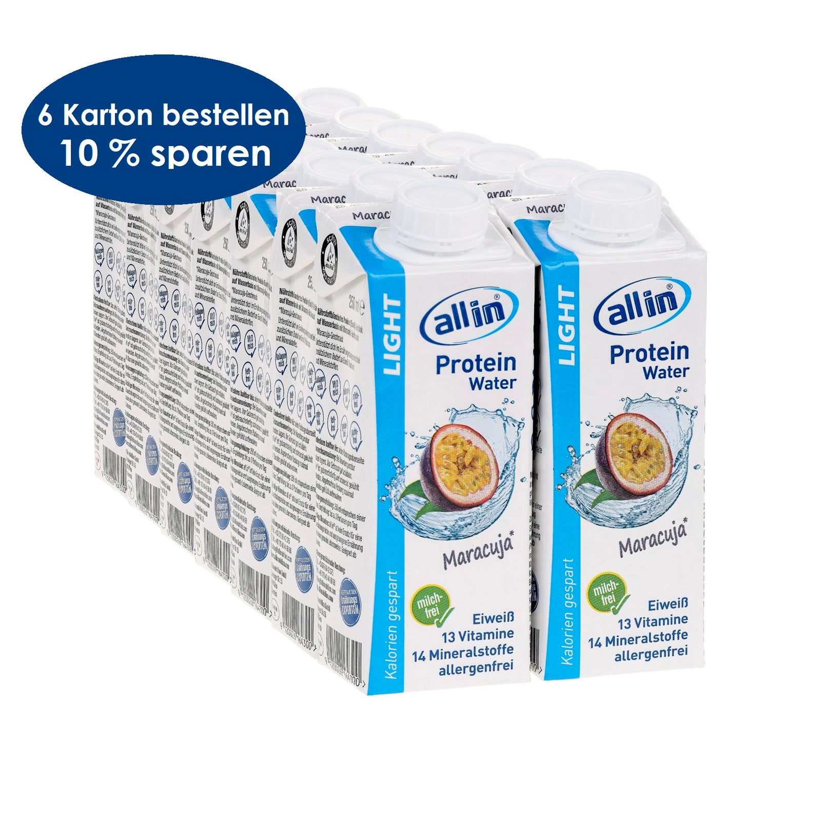 all in® LIGHT Maracuja (14 x 250 ml)