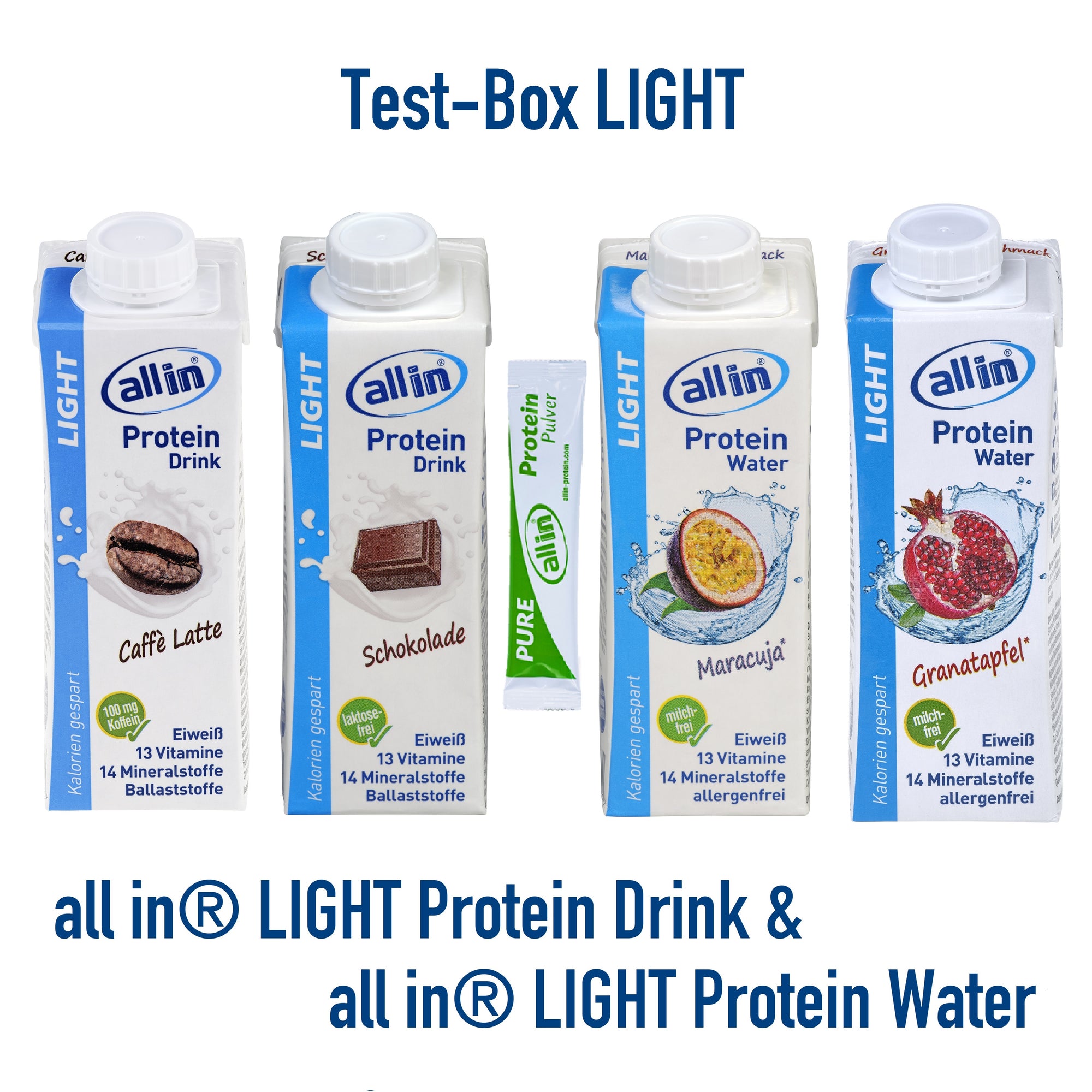 all in® LIGHT Test-Box (4 x 250 ml)
