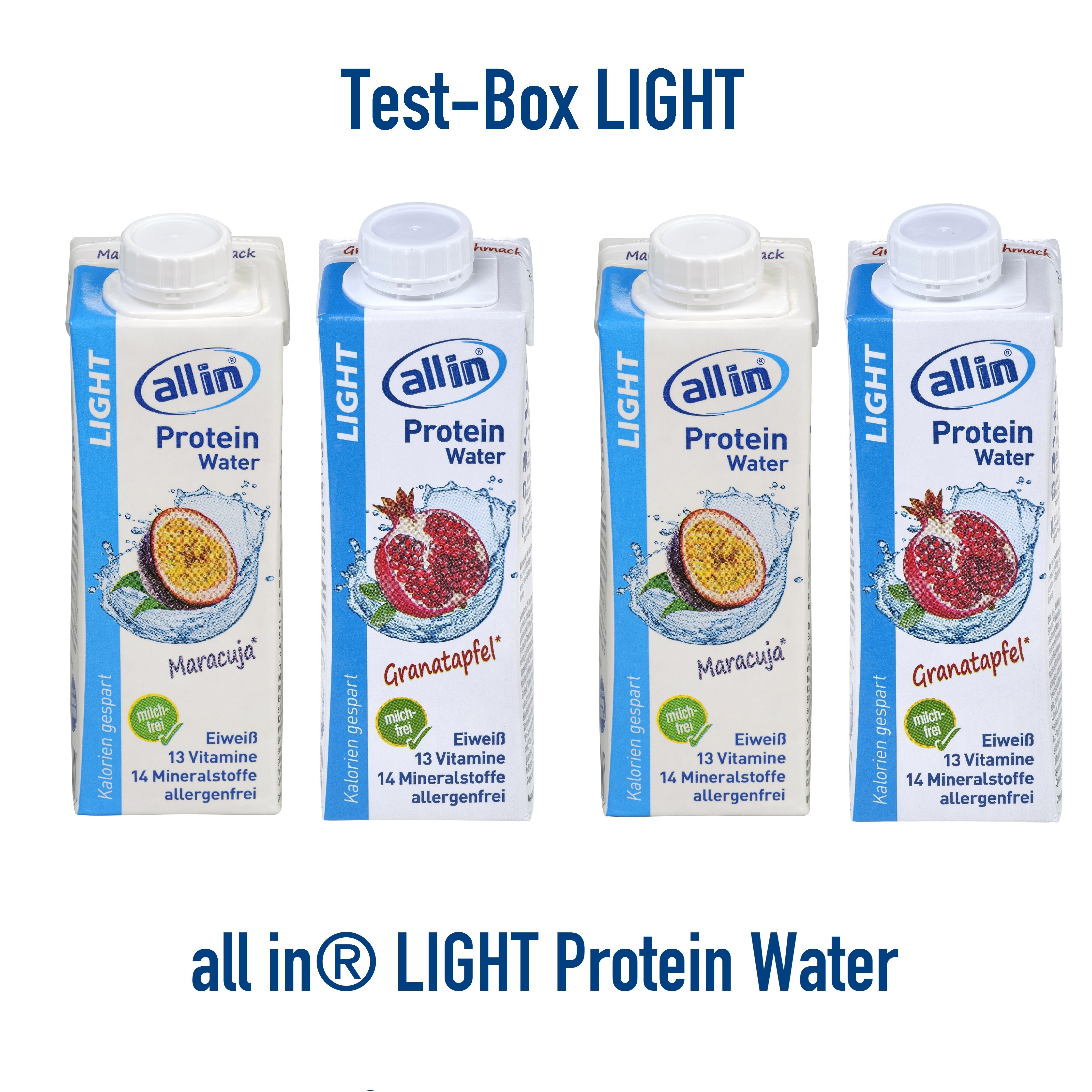 all in® LIGHT Test-Box (4 x 250 ml)