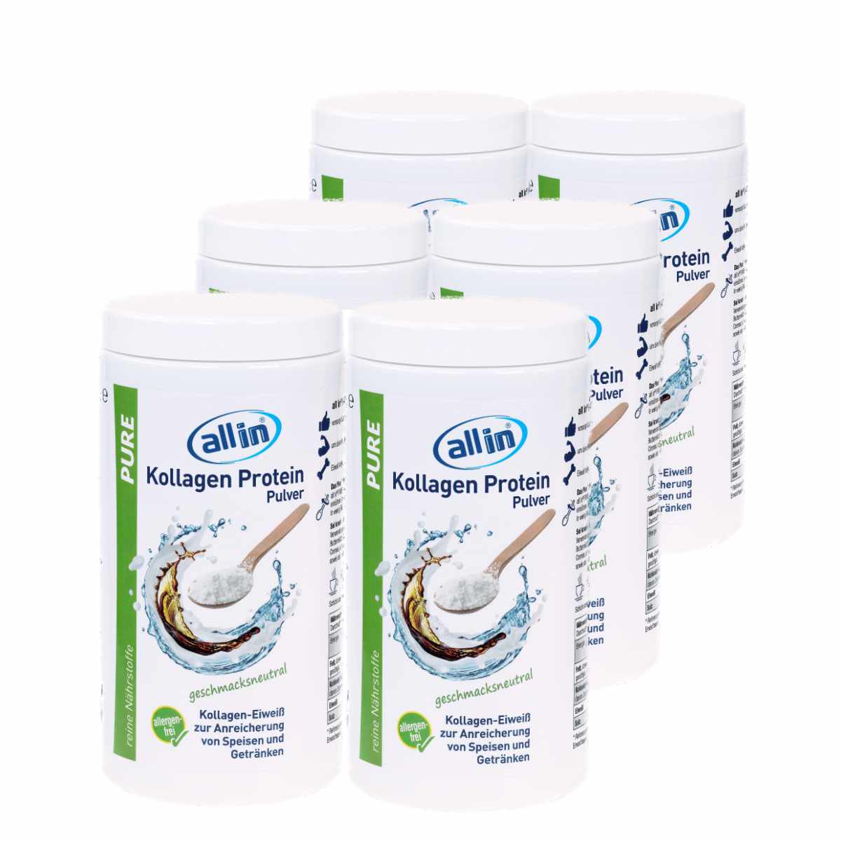 all in® PURE KOLLAGEN Protein Pulver (1 x 150 g)