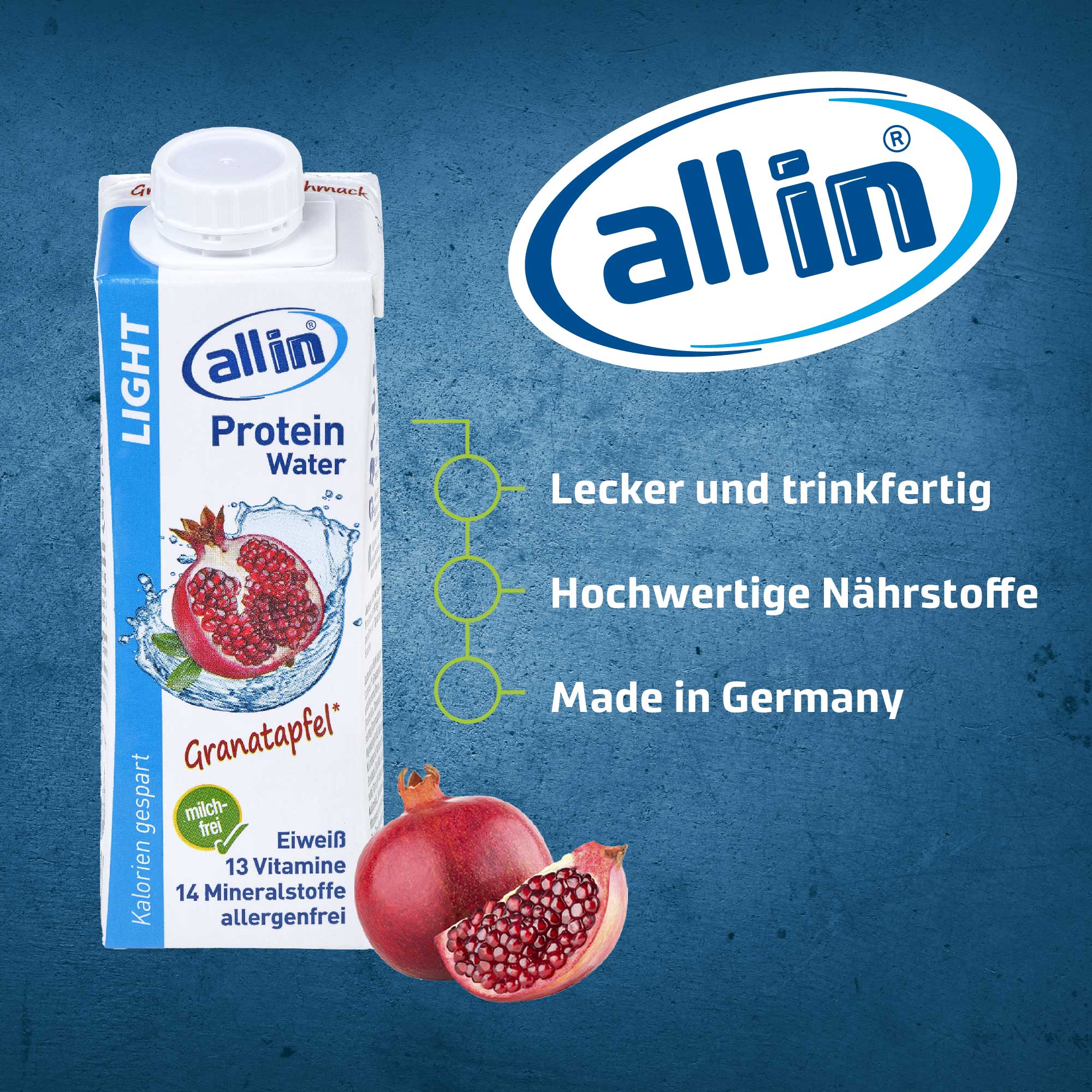 all in® LIGHT Granatapfel (14 x 250 ml)
