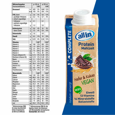 allin PROTEIN - Shop - allin COMPLETE – all in nutrition GmbH