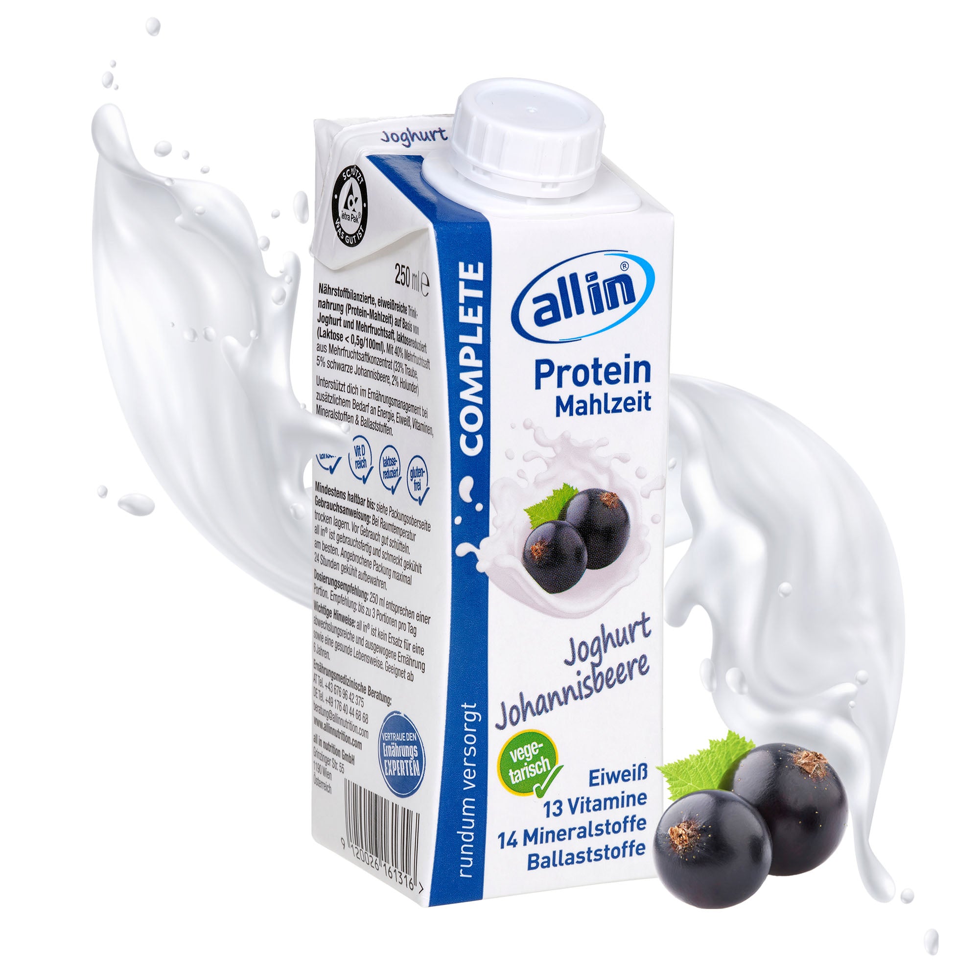 all in® COMPLETE Joghurt Johannisbeere (14 x 250 ml)