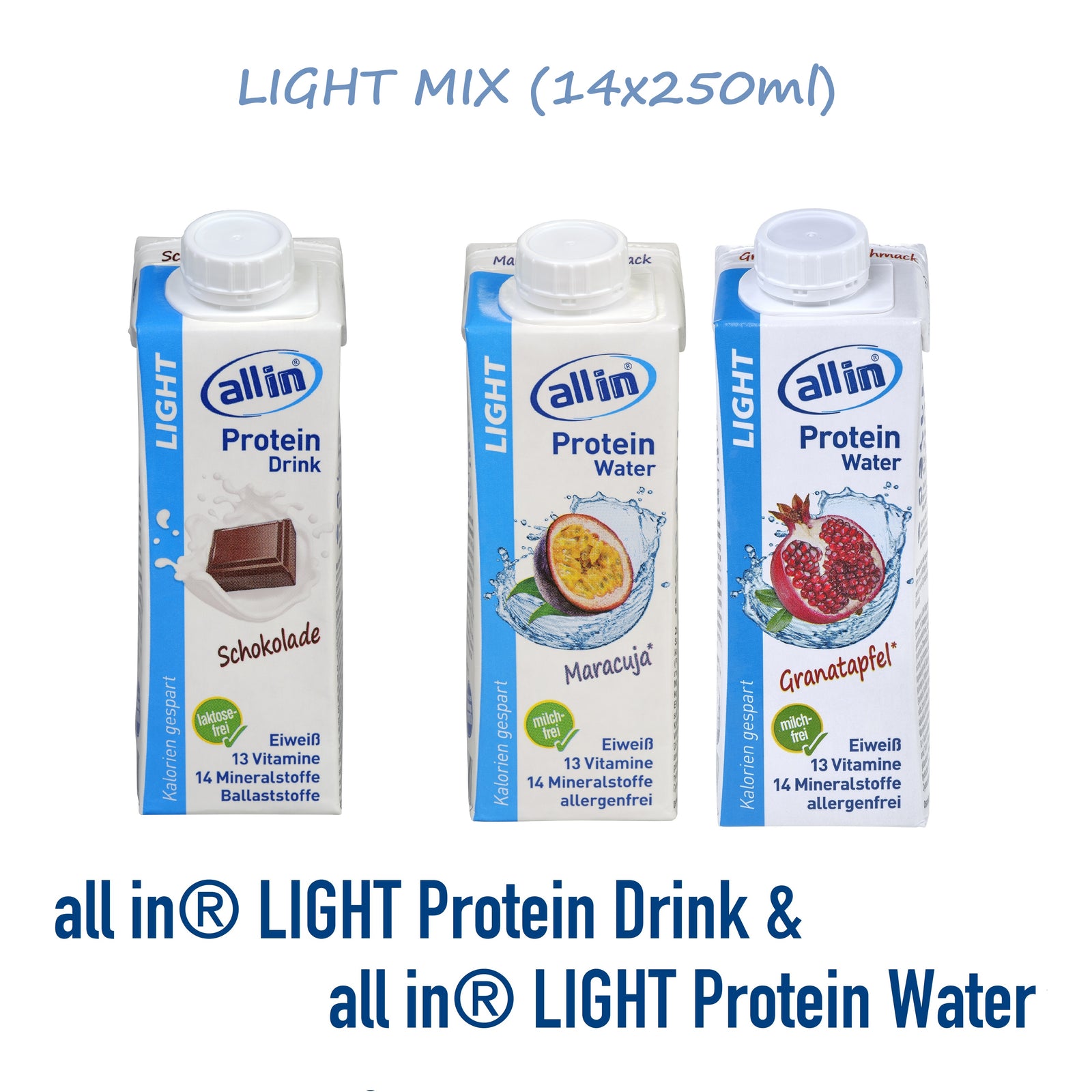 all in® 3er MIX LIGHT (14 x 250 ml)