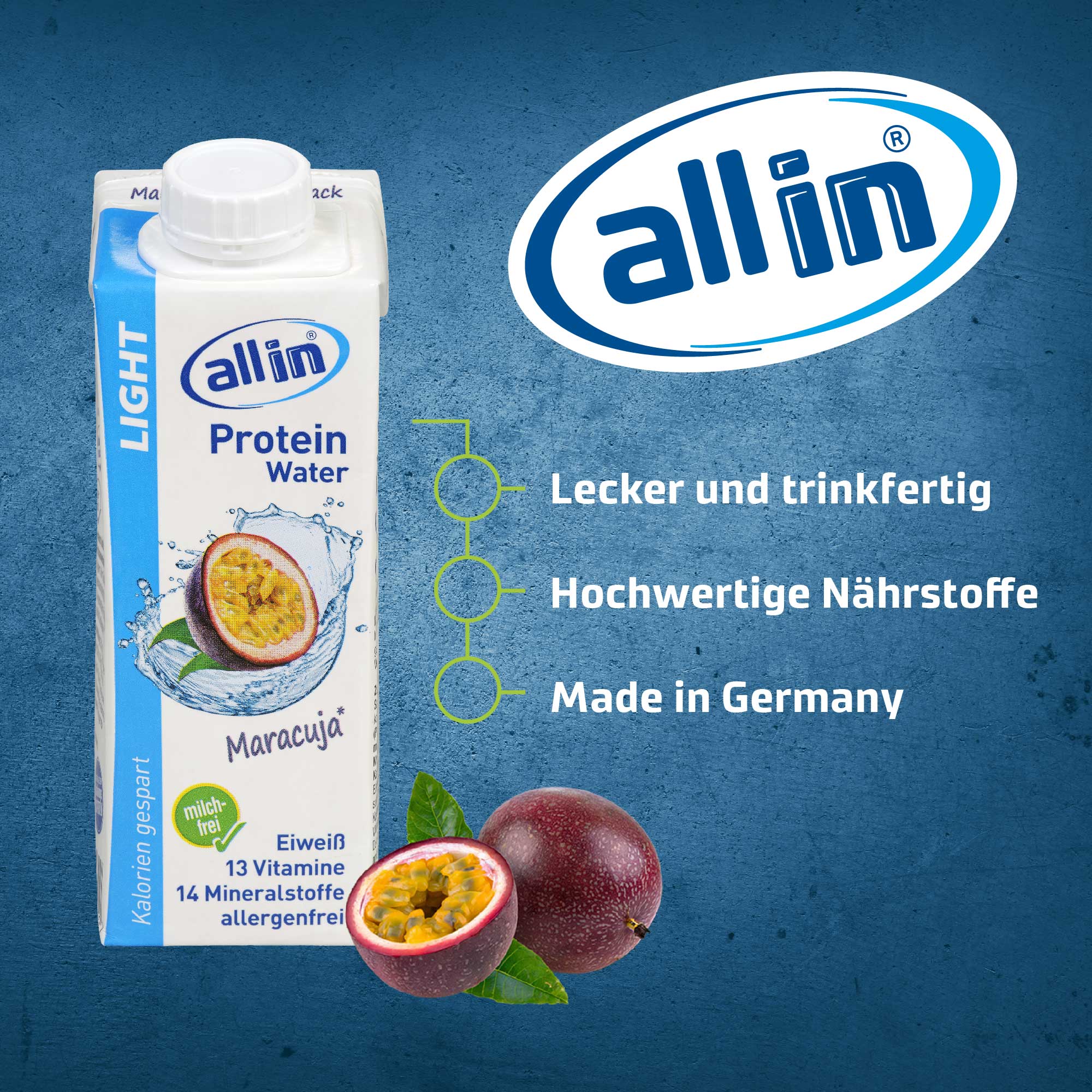 all in® LIGHT Maracuja (14 x 250 ml)