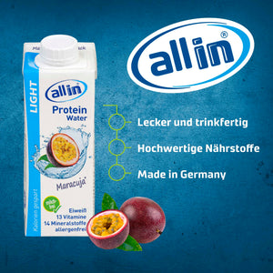 all in® LIGHT Maracuja (14 x 250 ml)