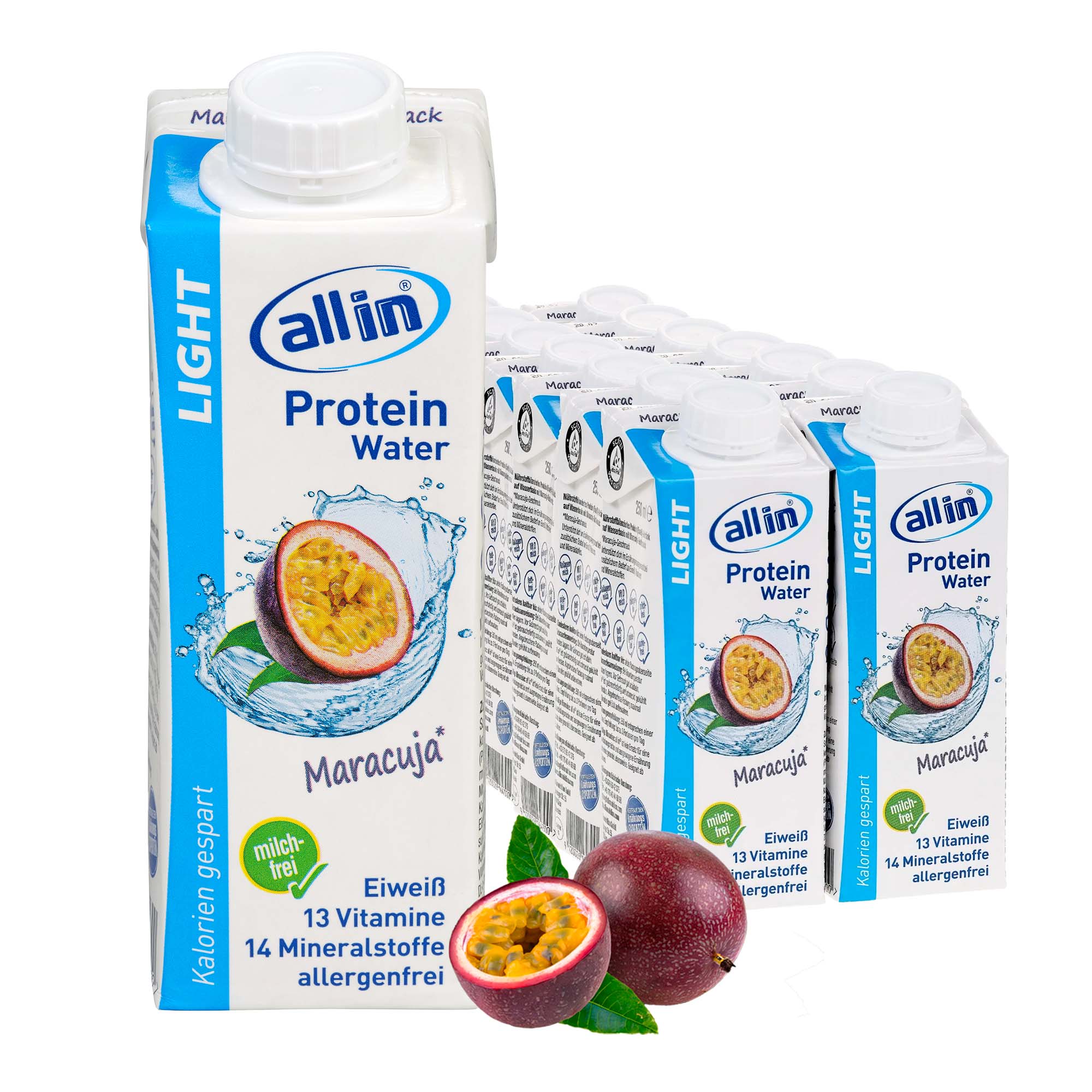 all in® LIGHT Maracuja (14 x 250 ml)