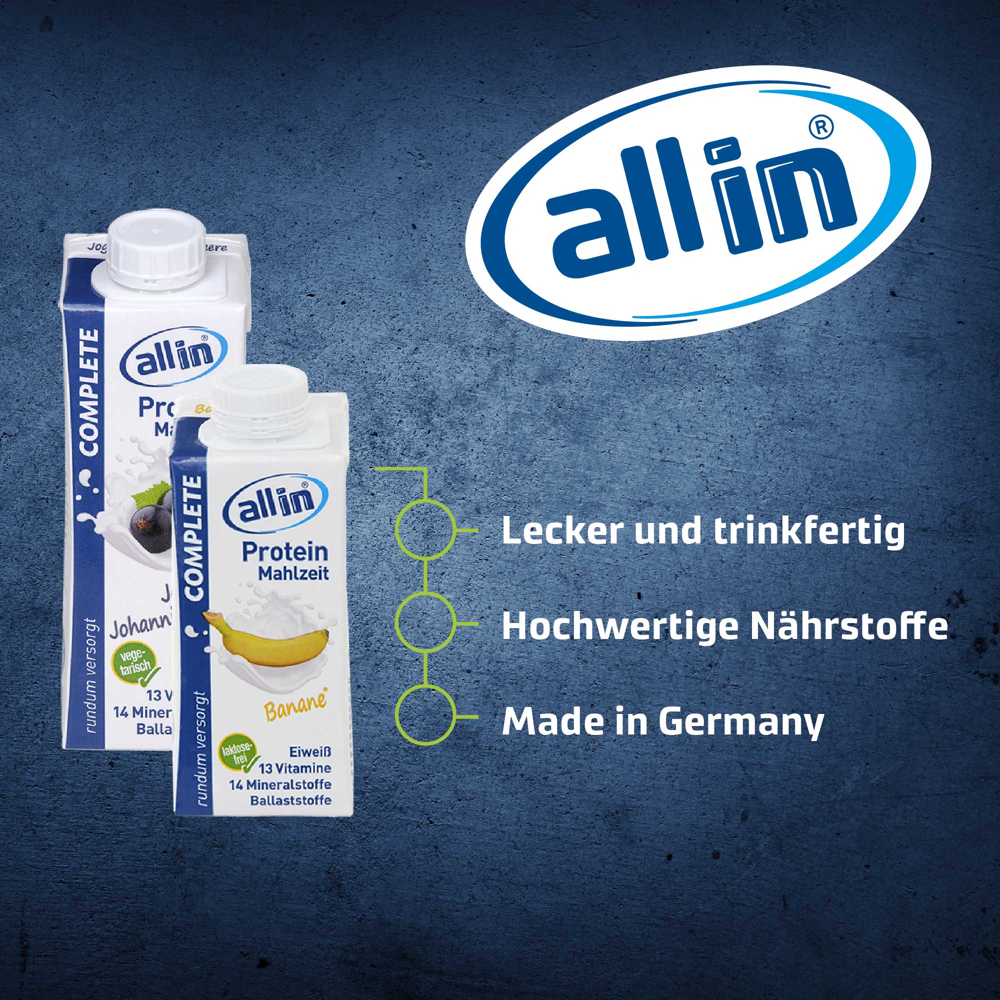all in® 8er MIX alle COMPLETE Sorten (14 x 200/250ml)