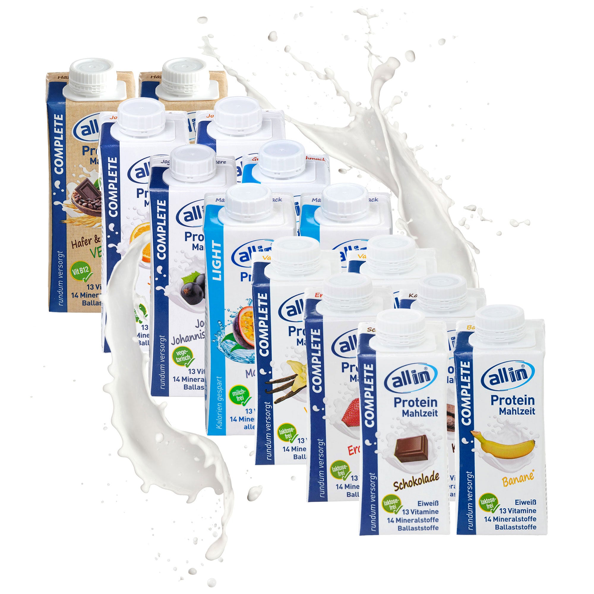 all in® 10er MIX alle Sorten (14 x 200/250ml)