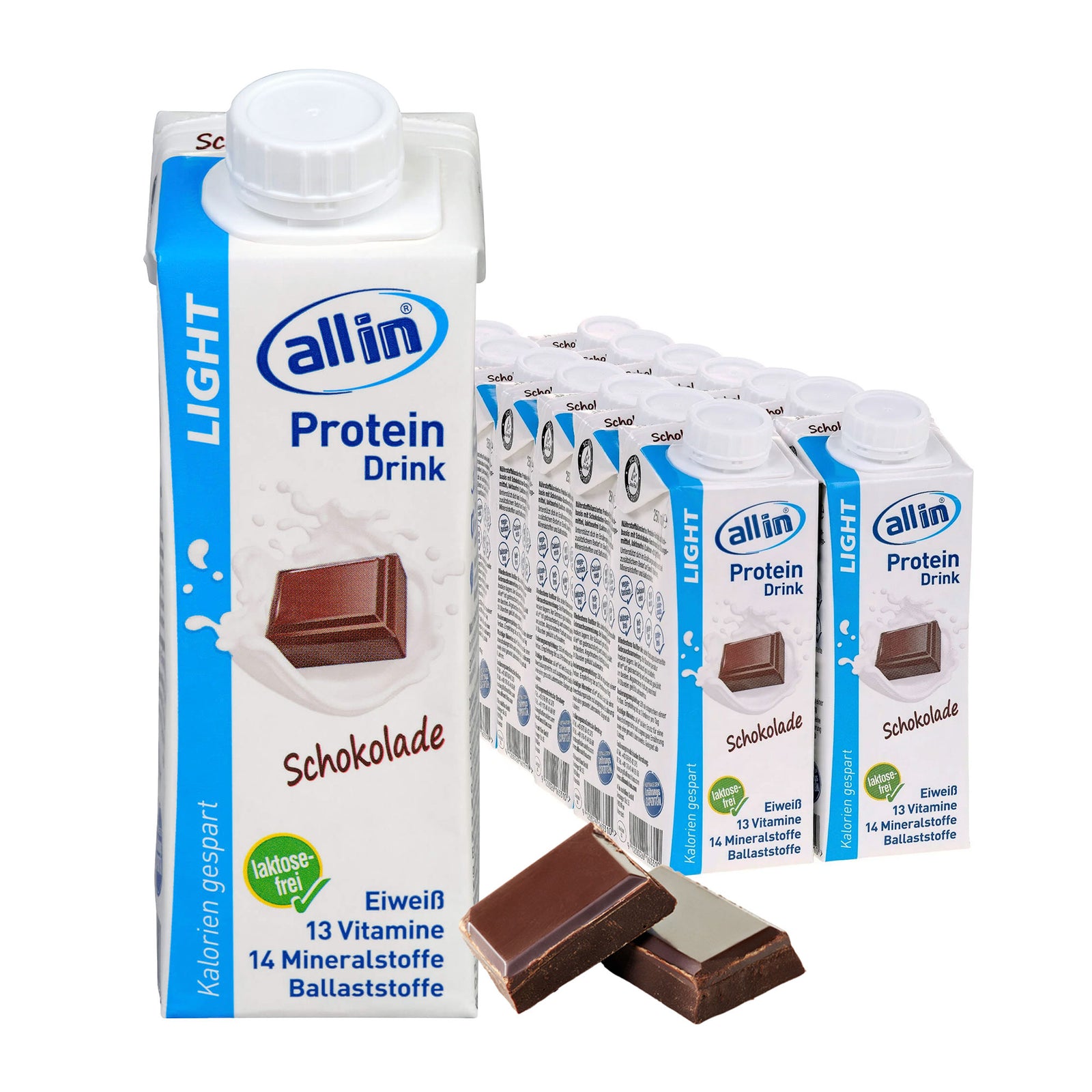 all in® LIGHT Schokolade (14 x 250 ml)