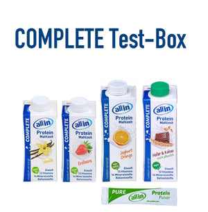 all in® COMPLETE Test-Box (4  x 200/250ml)