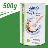 all in® PURE WHEY MOLKEN Protein Pulver (1 x 500 g)