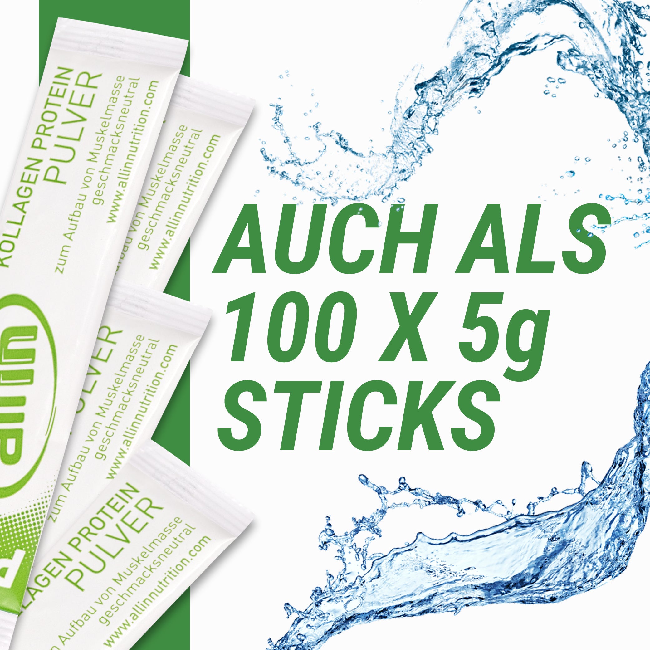 all in® PURE KOLLAGEN Protein Pulver (1 x 150 g)