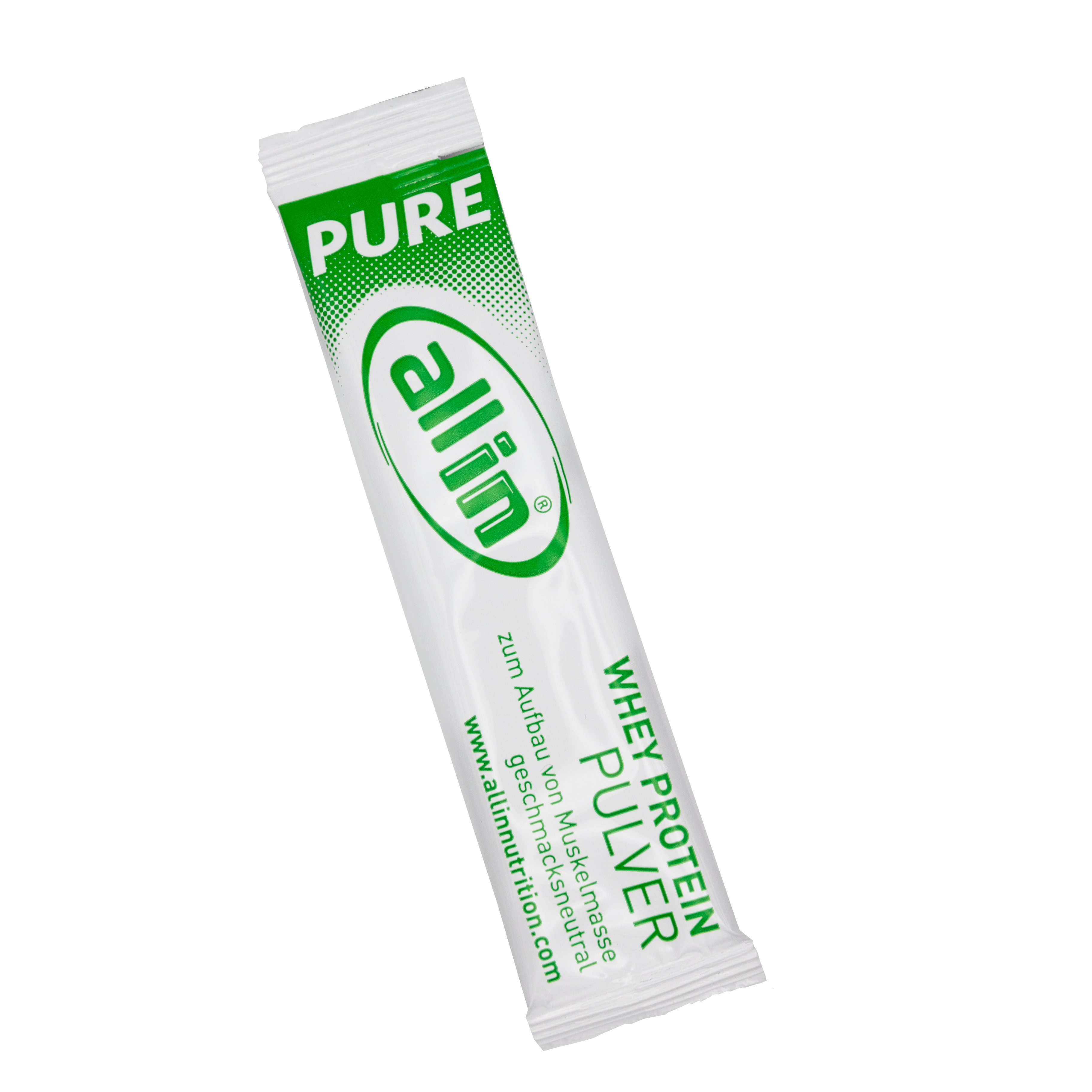 all in® PURE WHEY Protein Pulver Musterstick