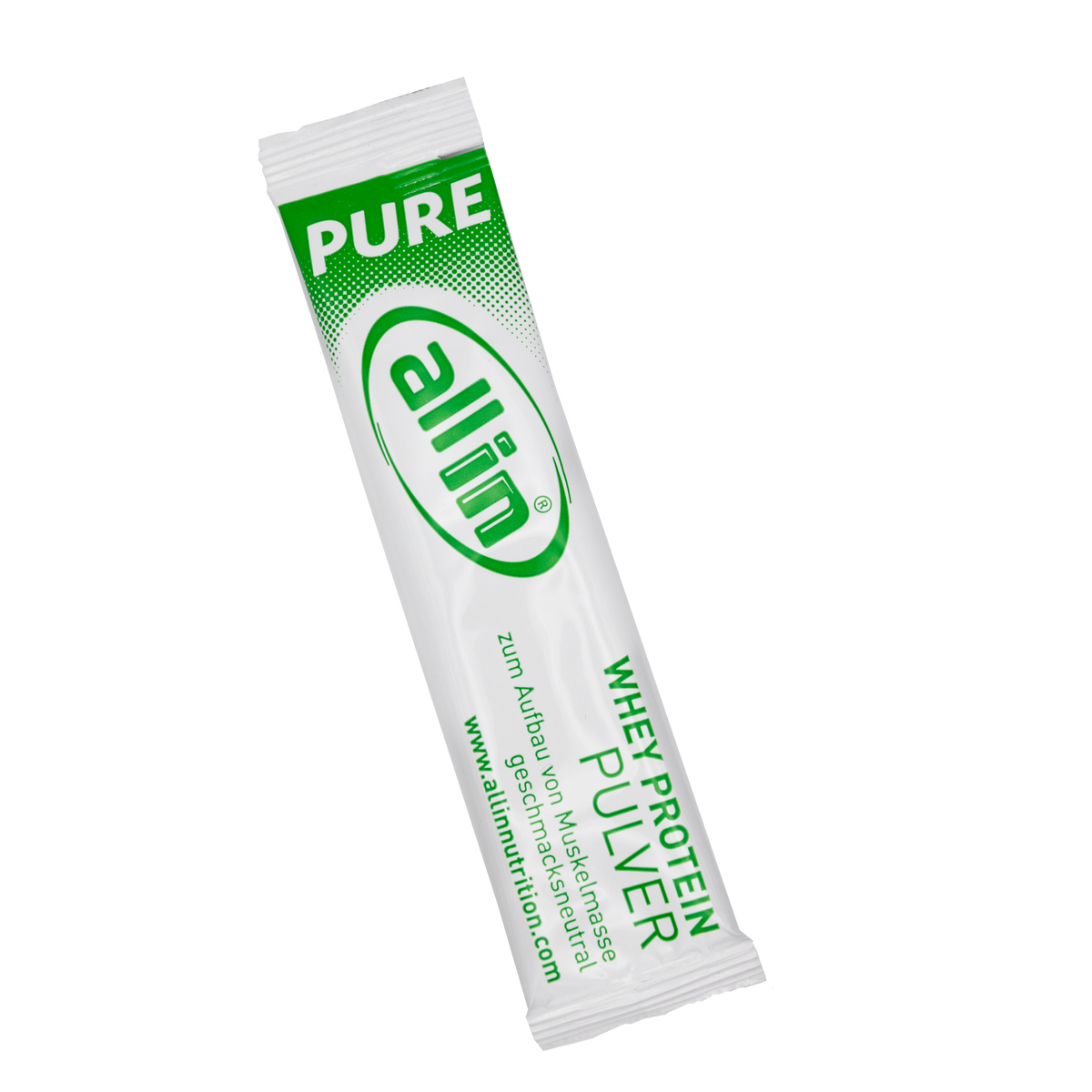 all in® PURE WHEY Protein Pulver Musterstick