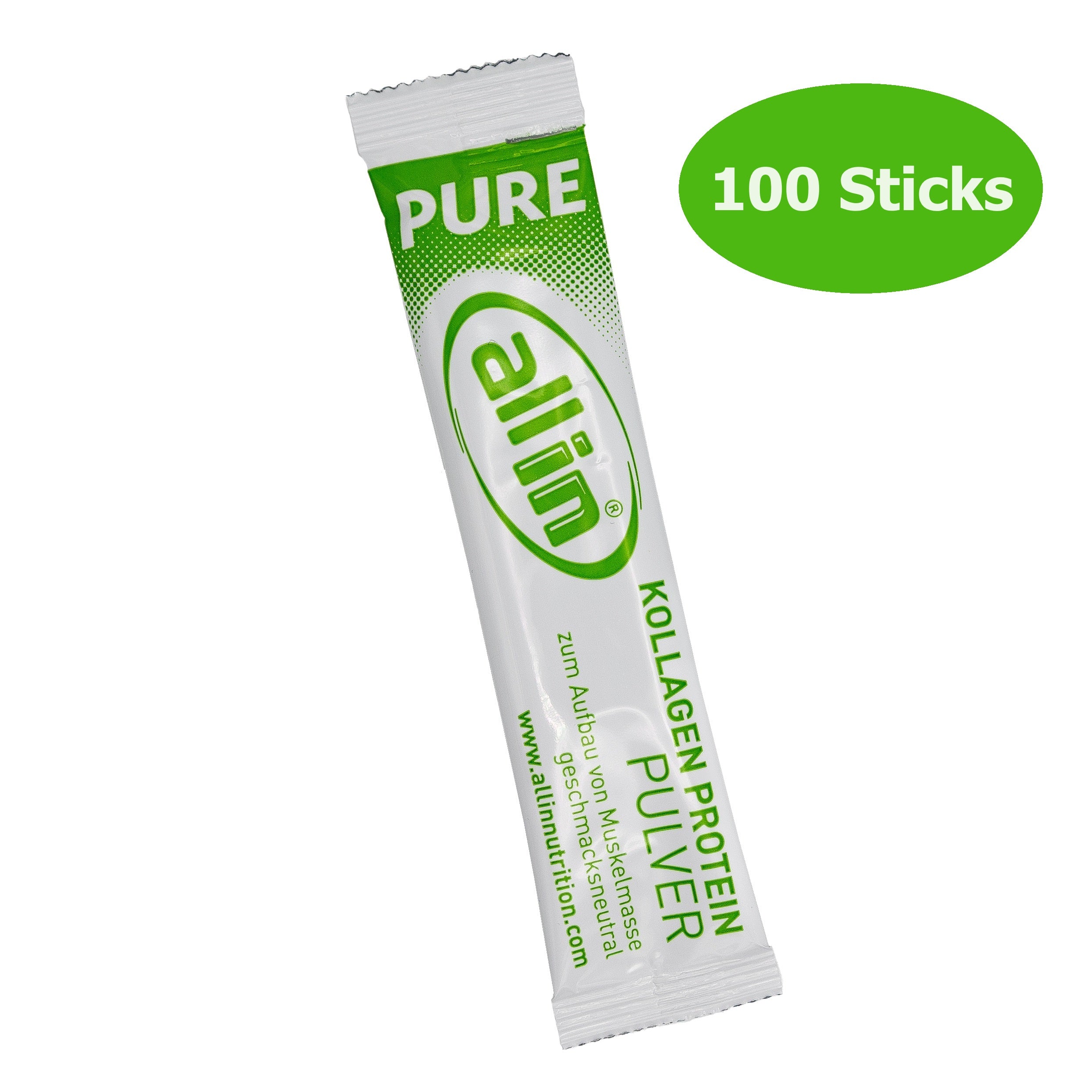 all in® PURE KOLLAGEN Protein Pulver STICKS (100 x 5 g)