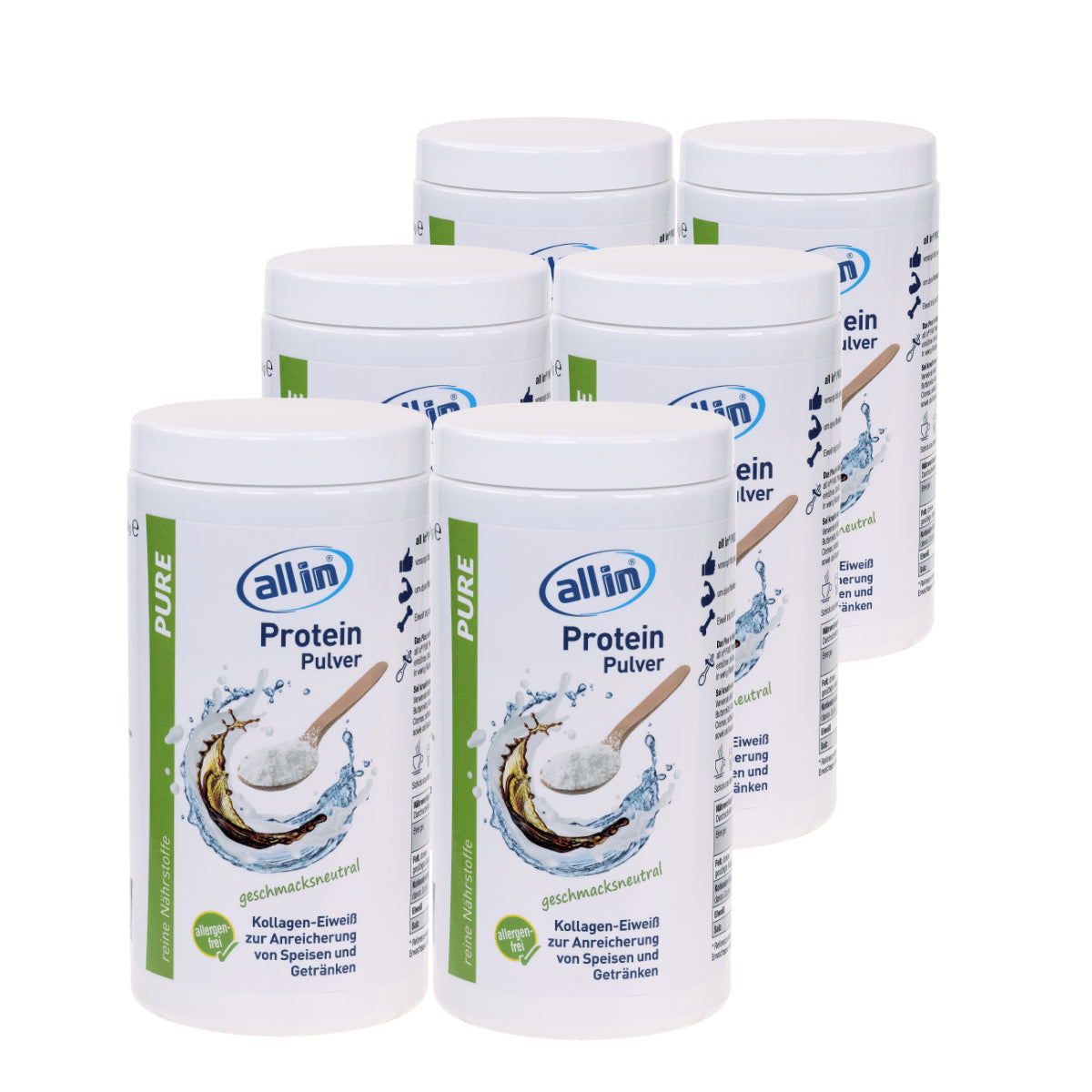 all in® PURE KOLLAGEN Protein Pulver (1 x 150 g)