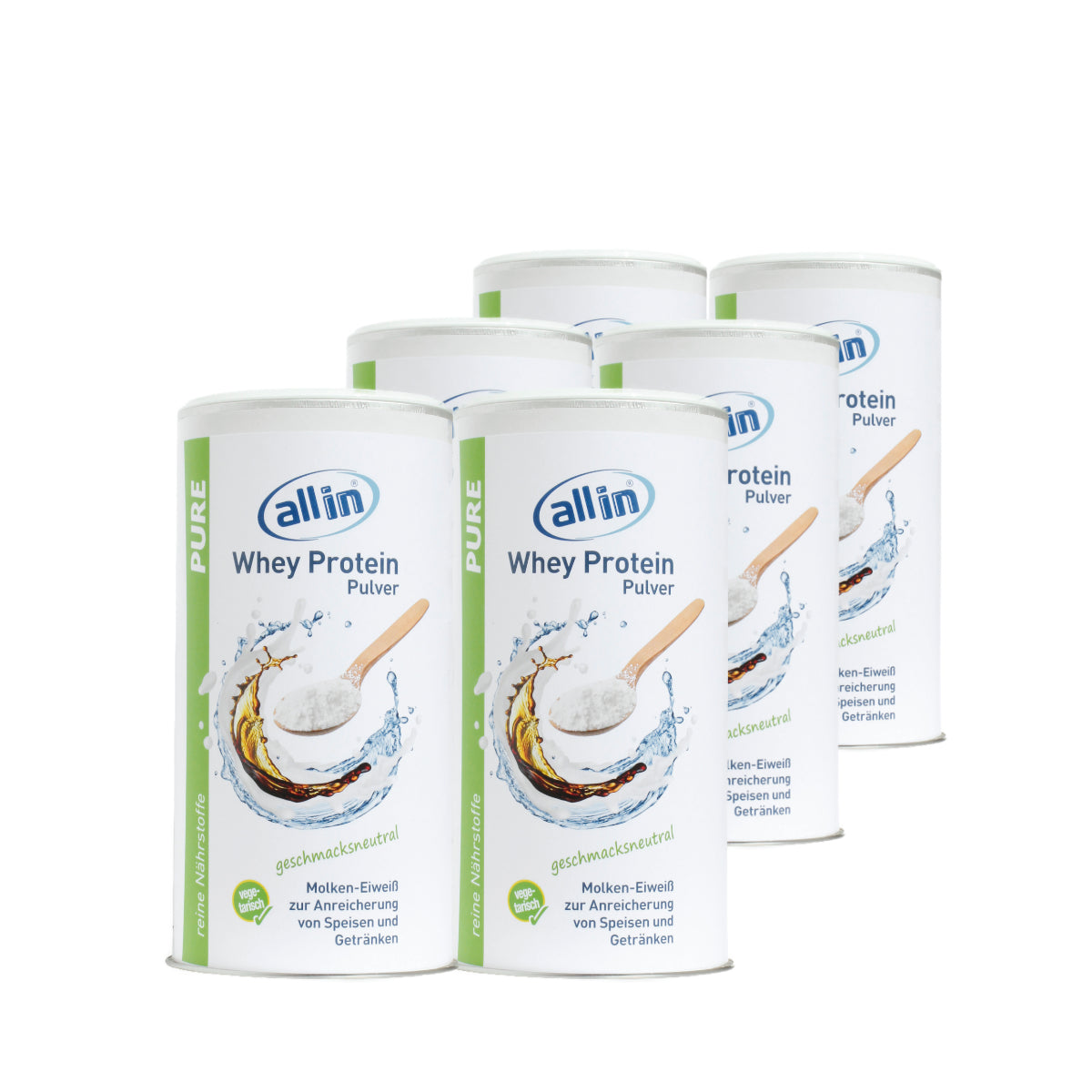 all in® PURE WHEY MOLKEN Protein Pulver (1 x 500 g)