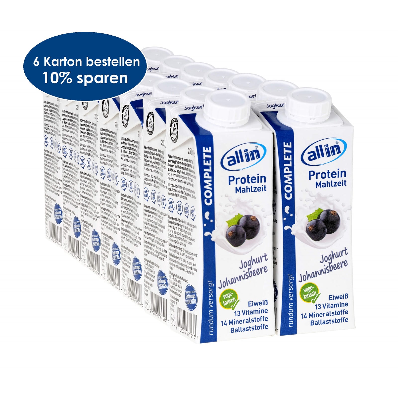 all in® COMPLETE Joghurt Johannisbeere (14 x 250 ml)