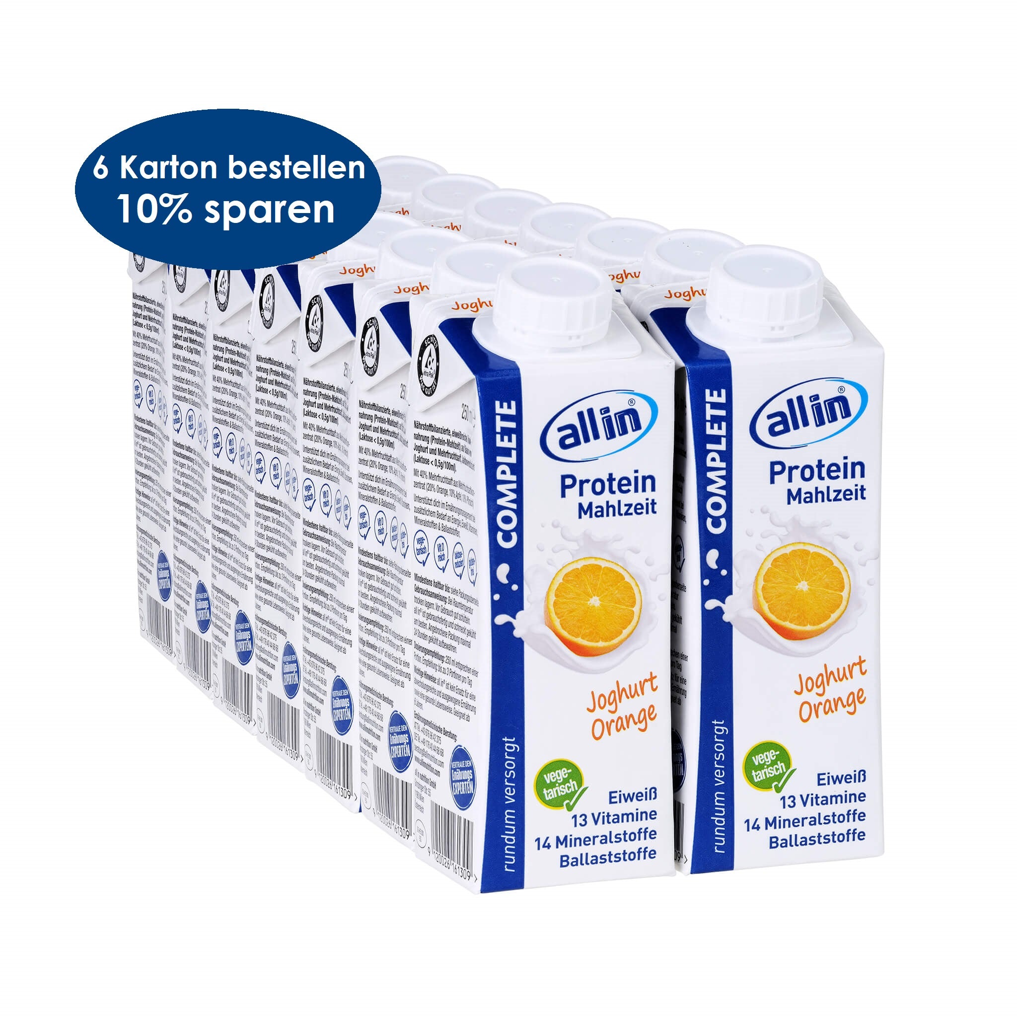 all in® COMPLETE Joghurt Orange (14 x 250 ml)