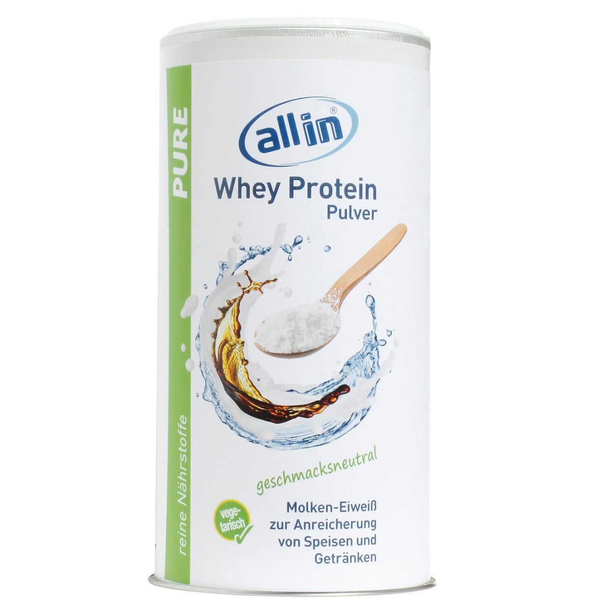 all in® PURE WHEY MOLKEN Protein Pulver (1 x 500 g)