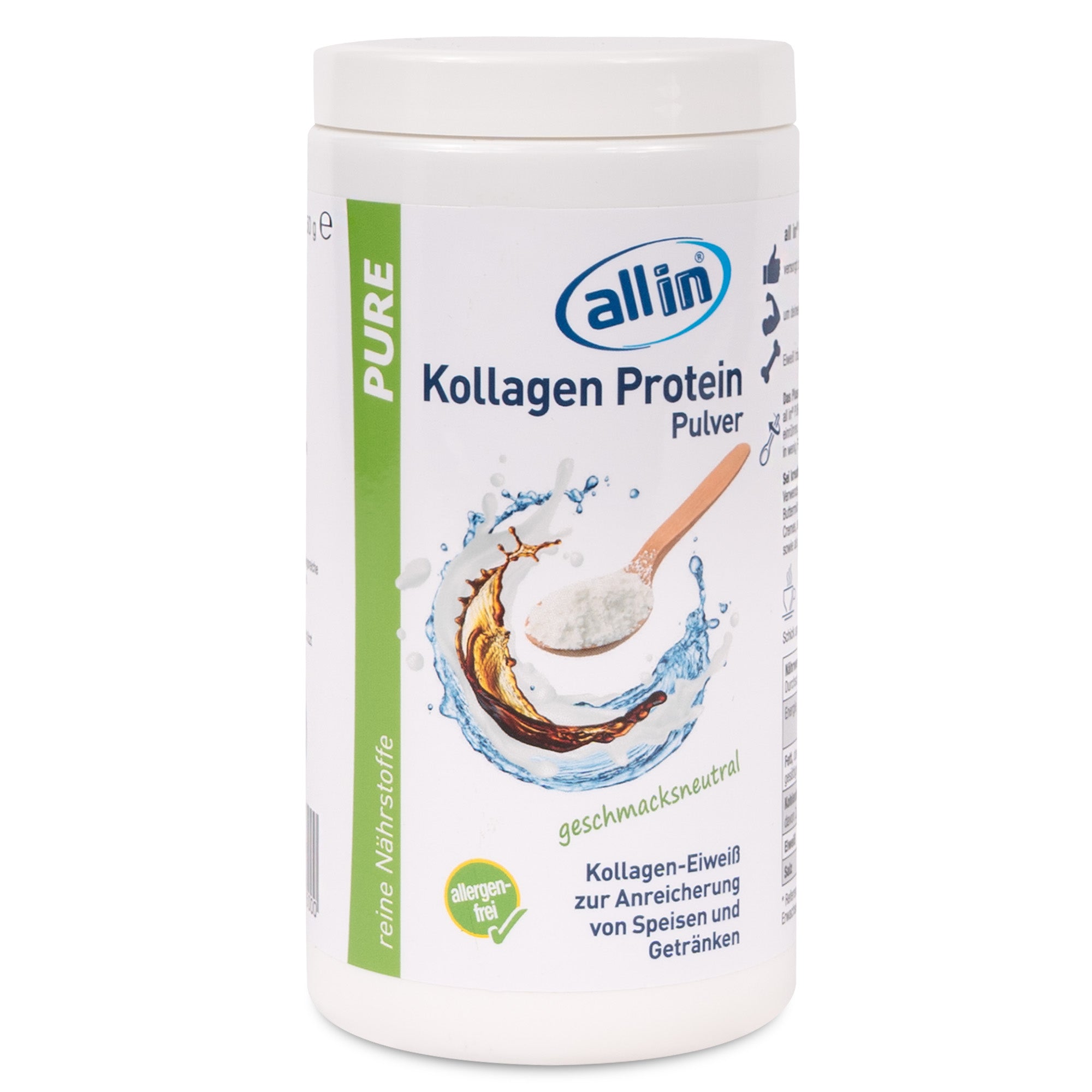 all in® PURE KOLLAGEN Protein Pulver (1 x 150 g)