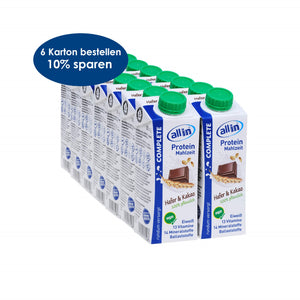 all in® COMPLETE VEGAN Protein Mahlzeit Hafer & Kakao (14 x 250ml)